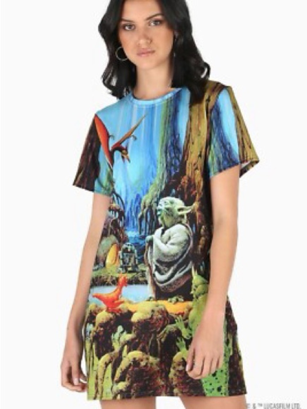 BlackMilk Star Wars Dagobah Evil Tee Dress - Picture 2 of 8